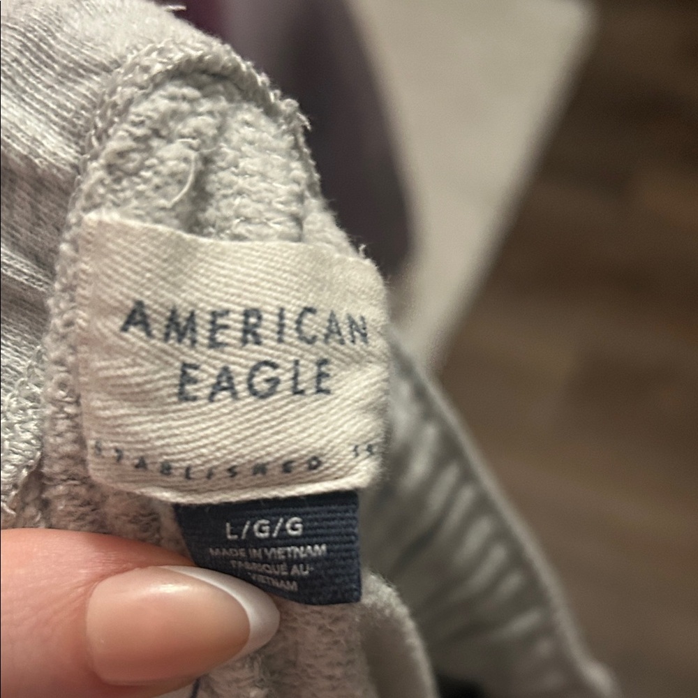 American Eagle Outfitters Light Gray womens Joggers - Picture 2 of 2